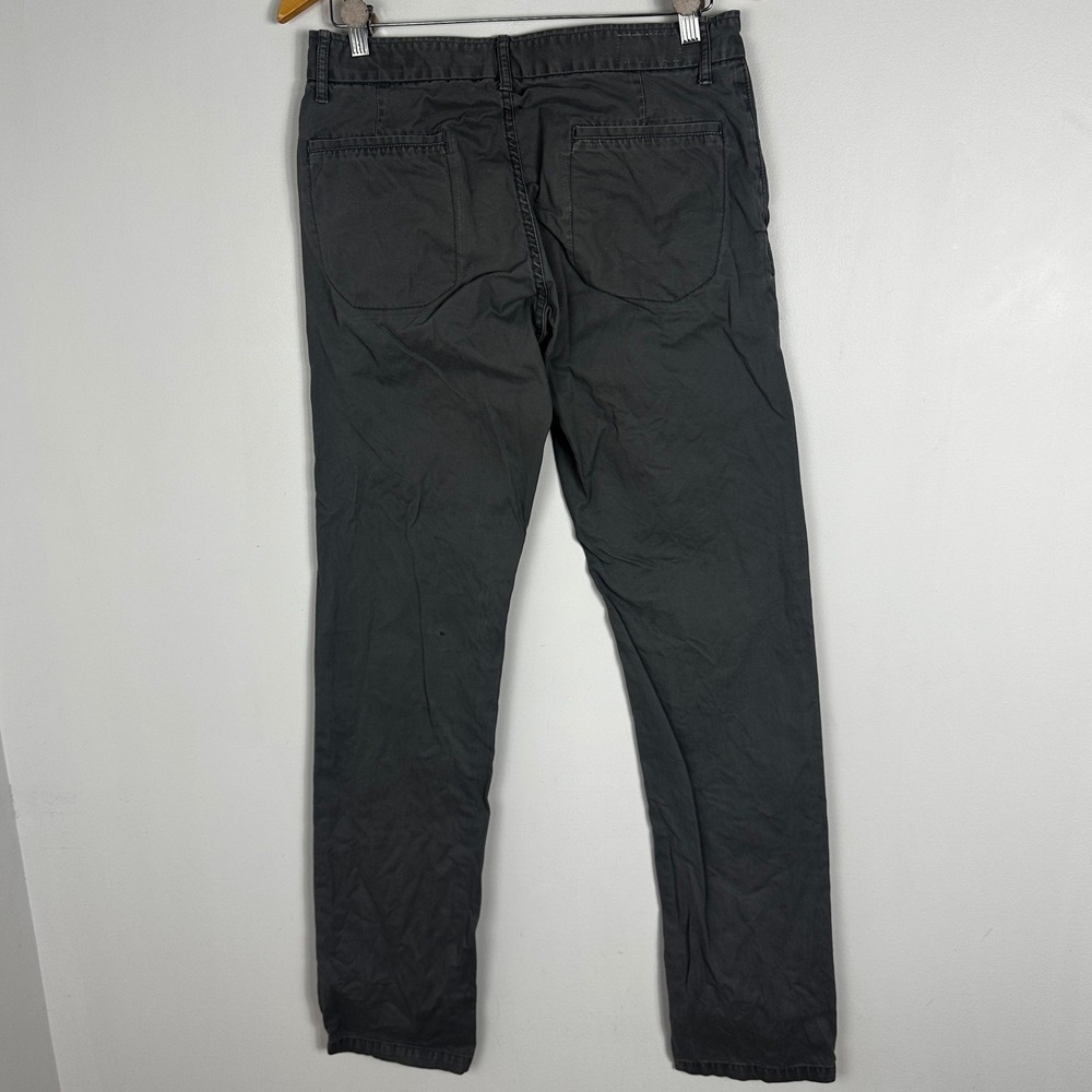 Grown & Sewn The Independent Slim Fit Grey Pants Mens Size 31 USA Button Fly - Picture 3 of 13